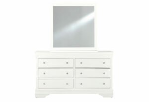 POMPEI METALLIC WHITE MIRROR