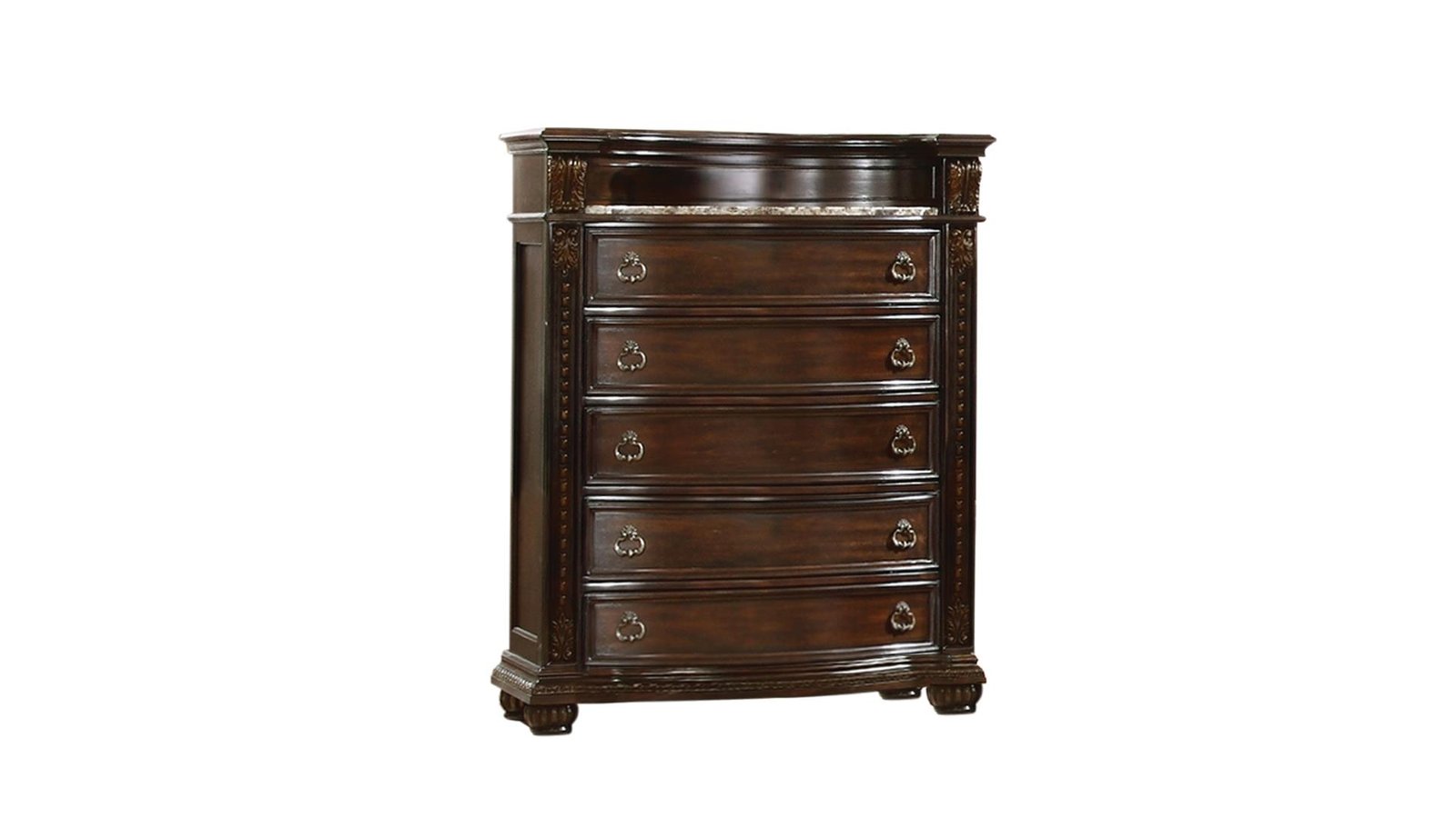 ROMA QUEEN 4 PC BEDROOM SET IN WALNUT - Image 9