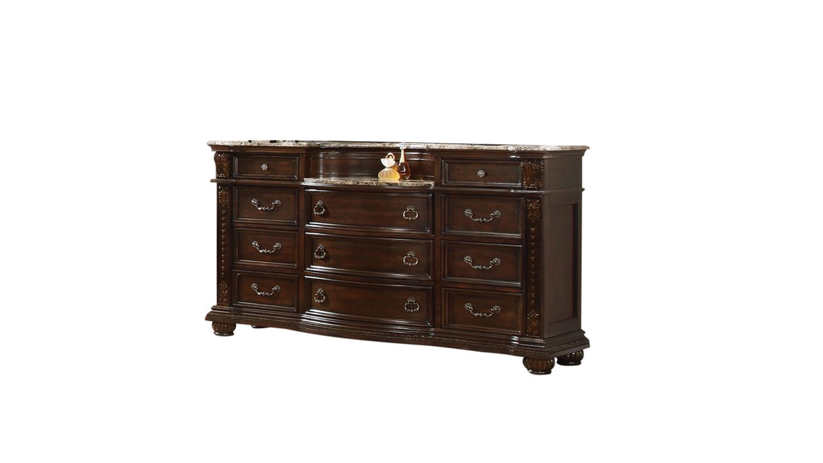 ROMA QUEEN 4 PC BEDROOM SET IN WALNUT - Image 7