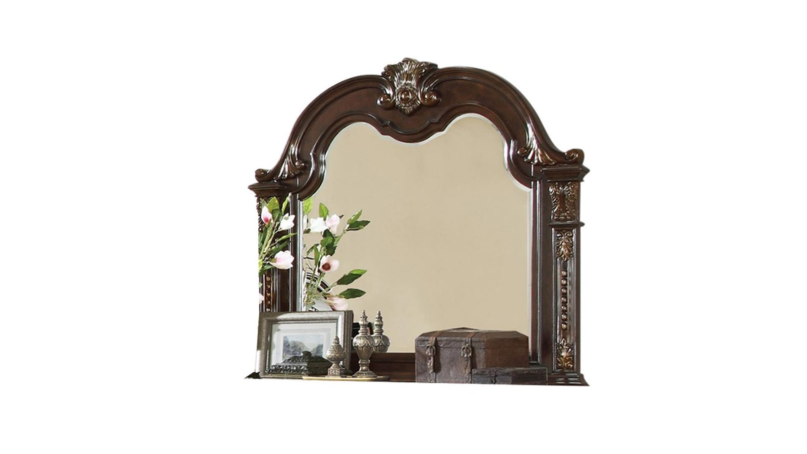 ROMA QUEEN 4 PC BEDROOM SET IN WALNUT - Image 8