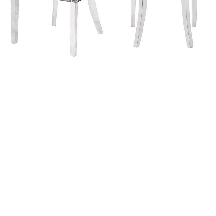 RITA STAINLESS STEEL LEGS DARK GRAY – 2 CHAIRS PER BOX
