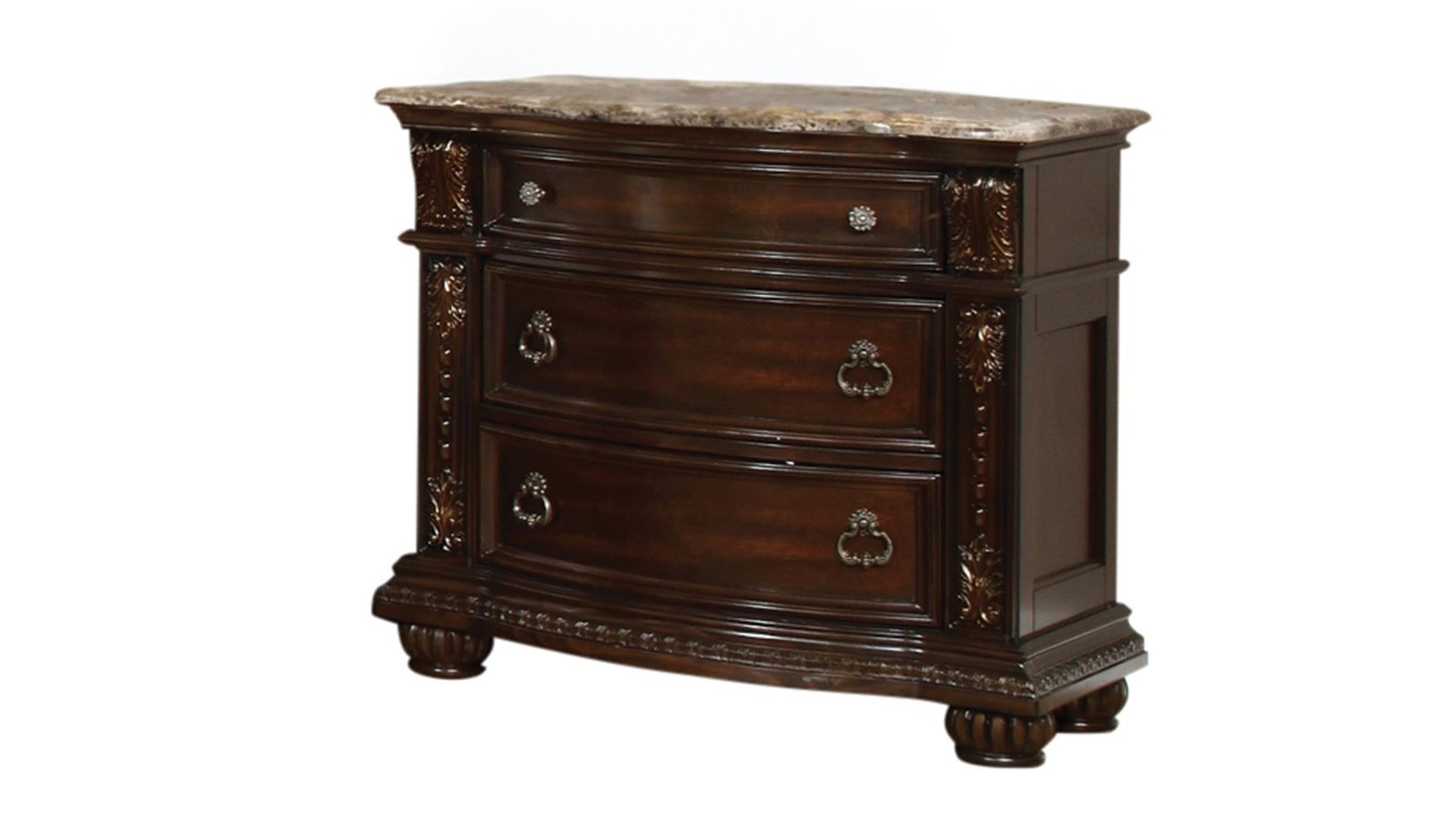 ROMA QUEEN 4 PC BEDROOM SET IN WALNUT - Image 10