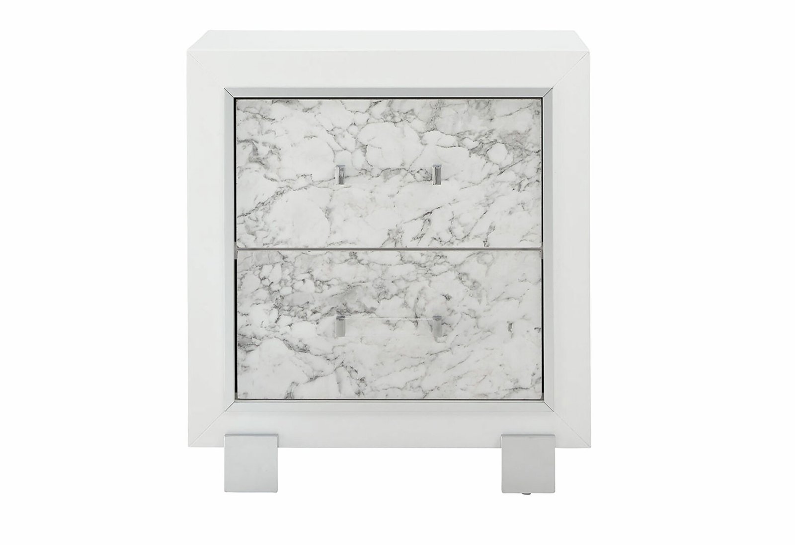 SANTORINI WHITE NIGHTSTAND