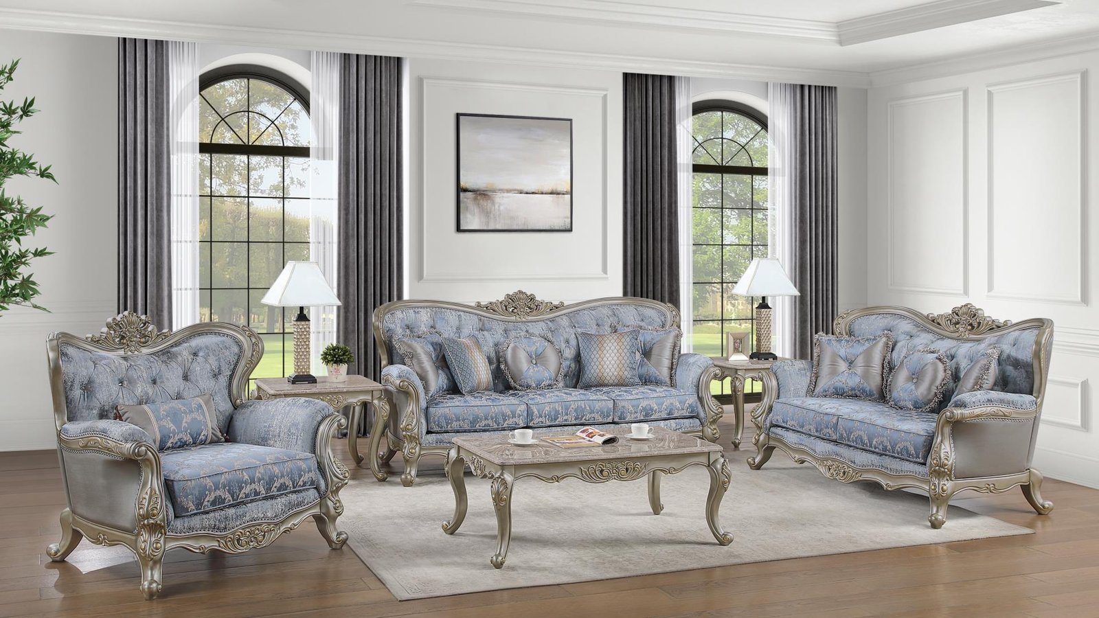 ROYALE 5 PC Living Room Sets