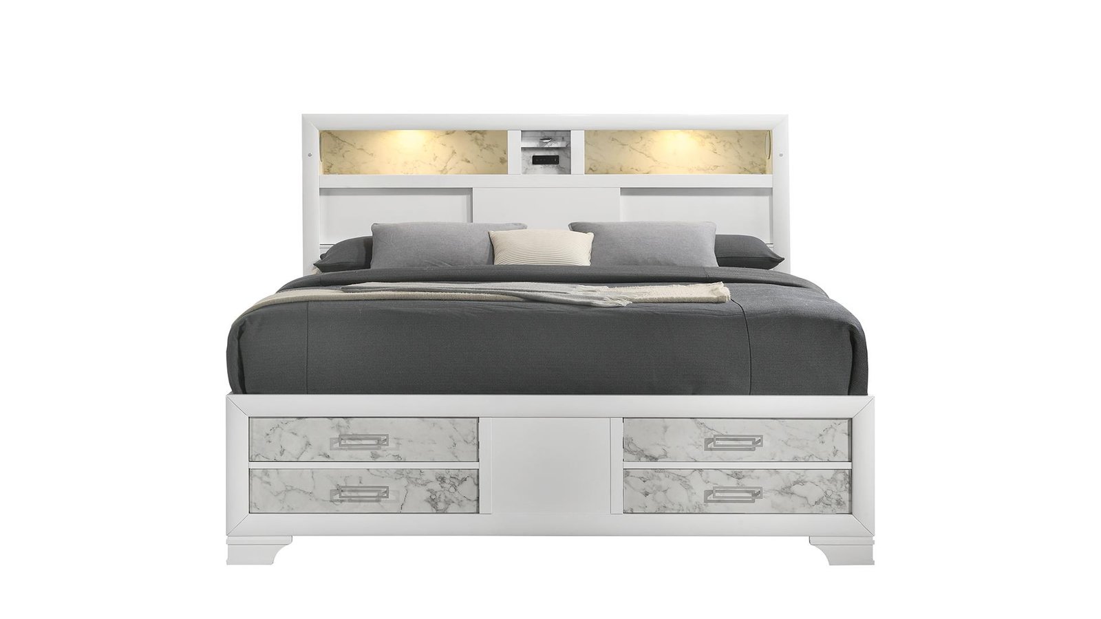 SOUL KING BED WHITE