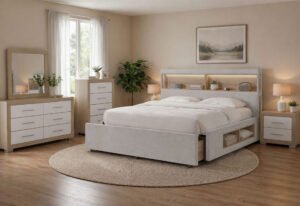 SADIE/EMMA BEIGE KING BED GROUP