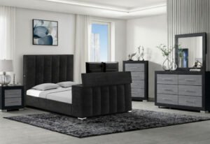 SERENITY/EMMA ONYX QUEEN BED GROUP