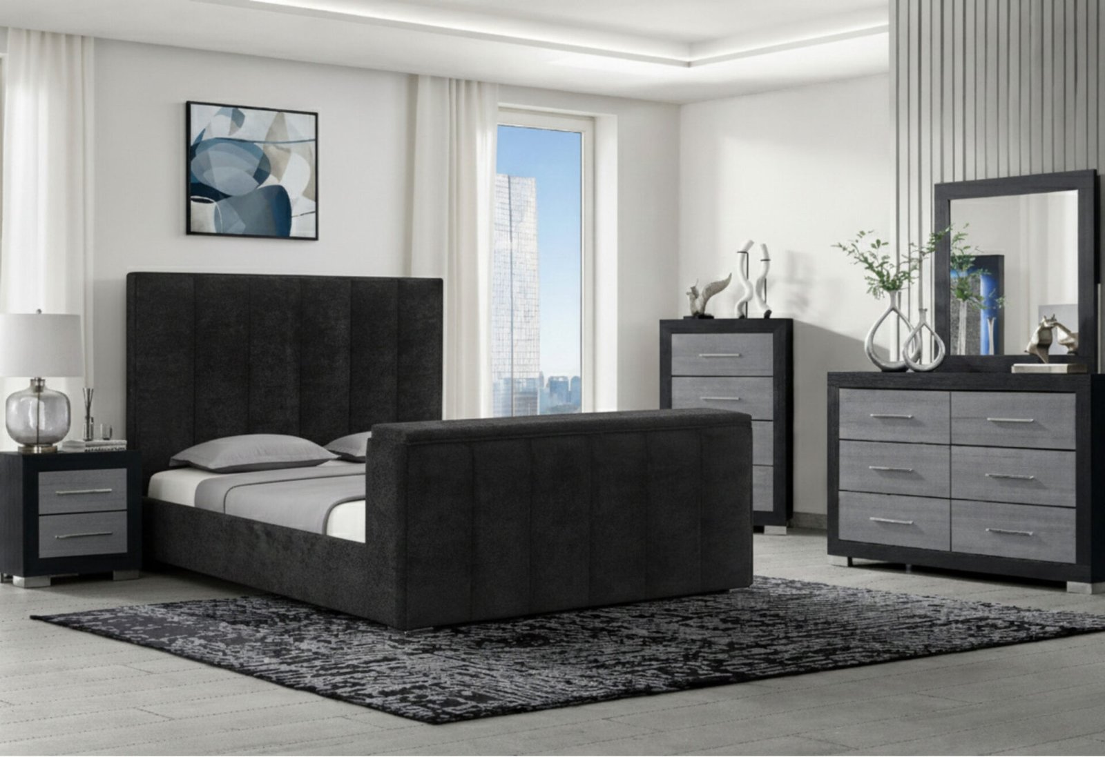 SERENITY/EMMA ONYX QUEEN BED GROUP - Image 2