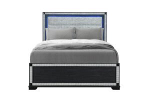 SOLEIL CHARCOAL QUEEN BED