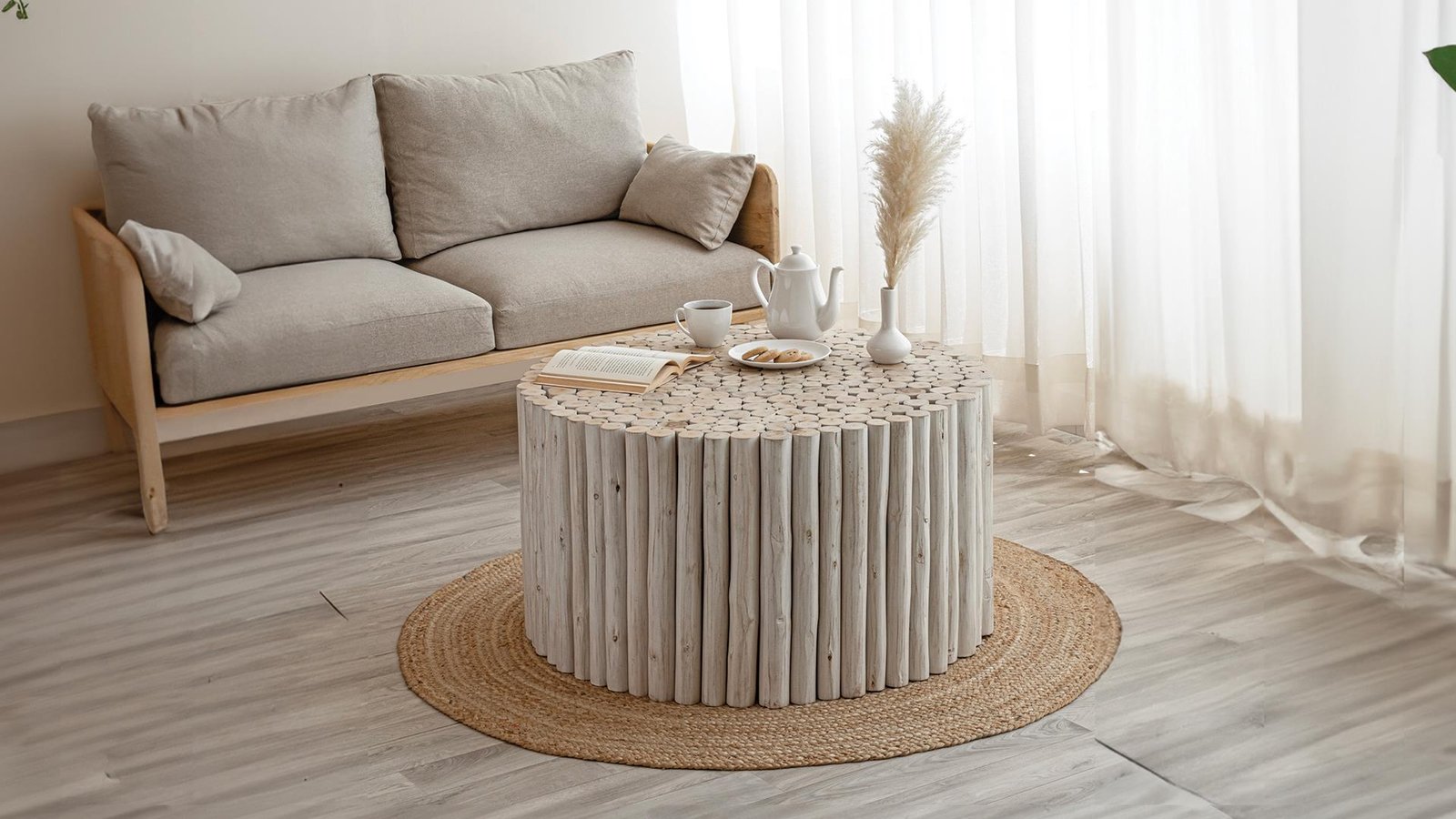 CT1009-32-15 / JN-002-W COFFEE TABLE WHITE WASH