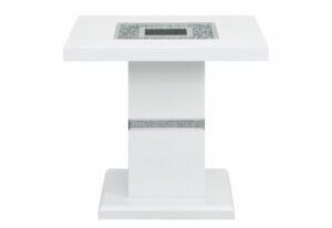 MONACO WHITE END TABLE