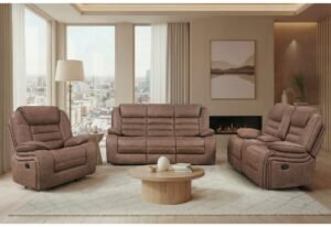 U2250 BROWN RECLINING SOFA/CONSOLE RECLINING LOVESEAT/GLIDER RECLINER