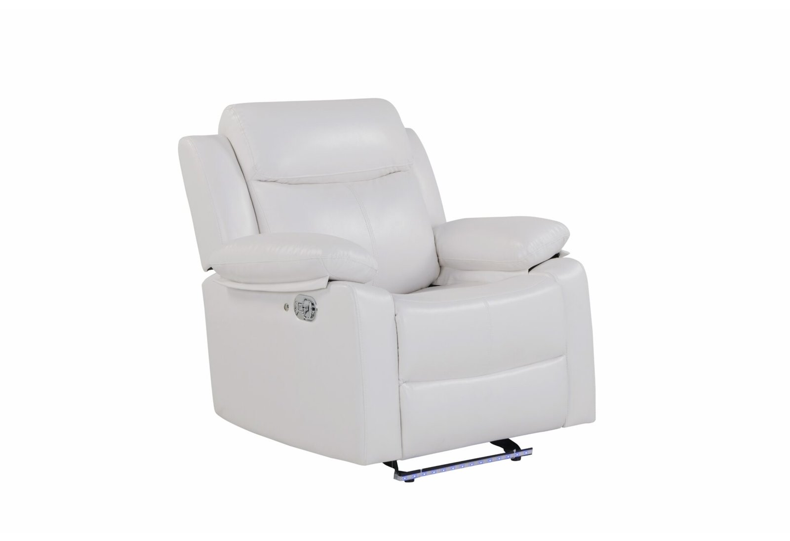 U6026 BLANCHE WHITE GLIDER RECLINER WITH LED - Image 2
