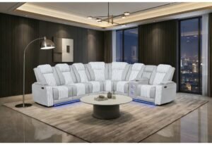 U8000 GREY P2 SECTIONAL WITH LED