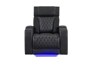 U8611 BLANCHE CHARCOAL POWER RECLINER WITH POWER HEADREST AND LED