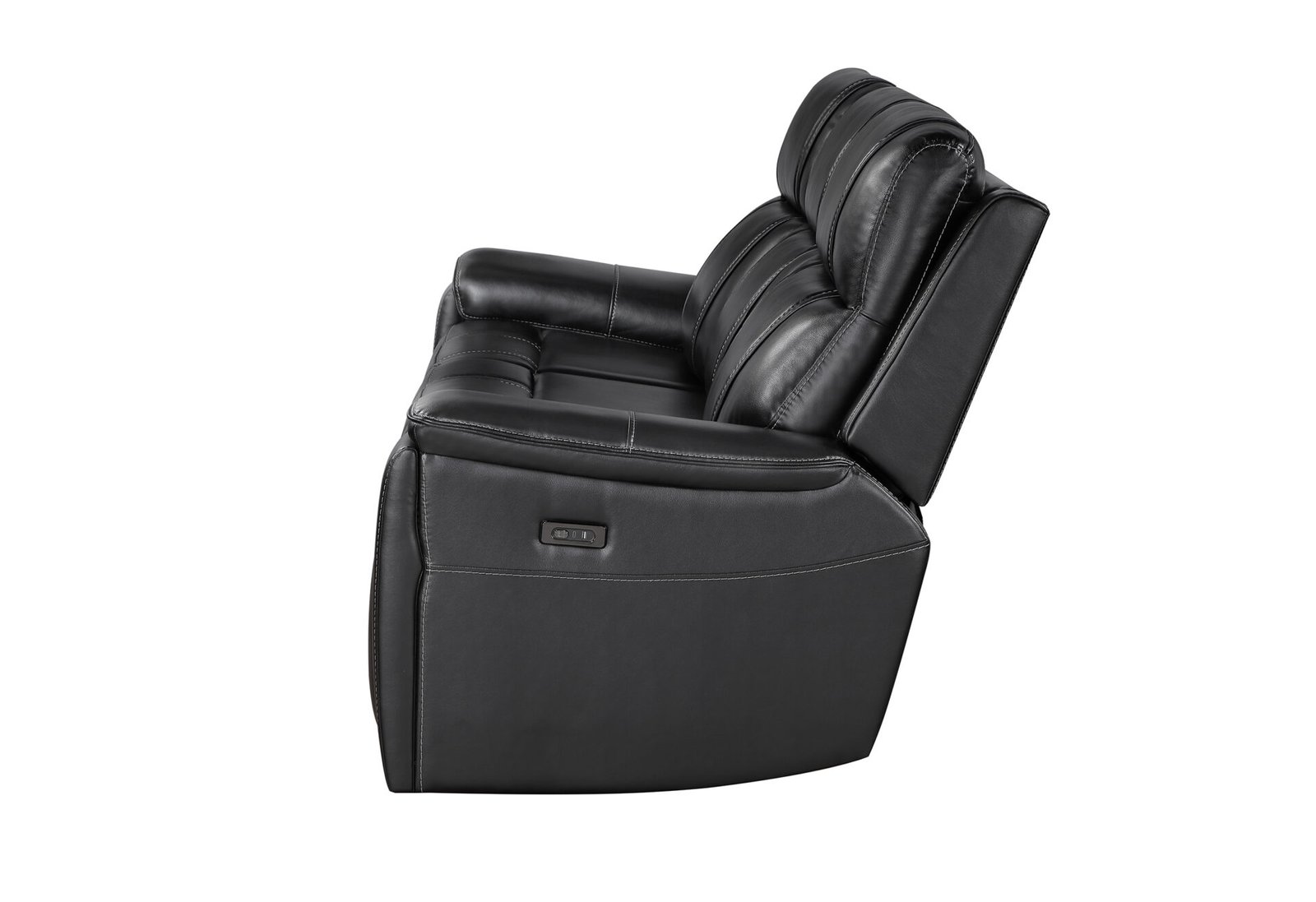 U8880 BLACK LEATHER POWER RECLINING SOFA - Image 3