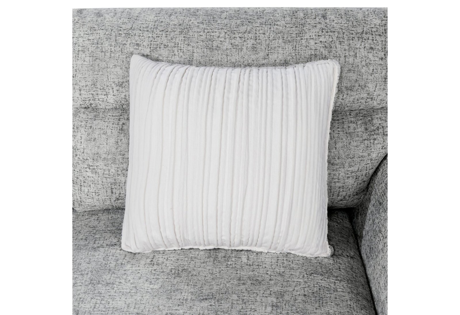 U9401 NICKEL SOFA BED SECTIONAL WITH 3 PILLOWS AND OTTOMAN - Image 3
