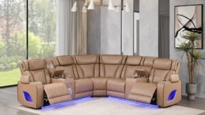 FORTUNER SECTIONAL CARAMEL