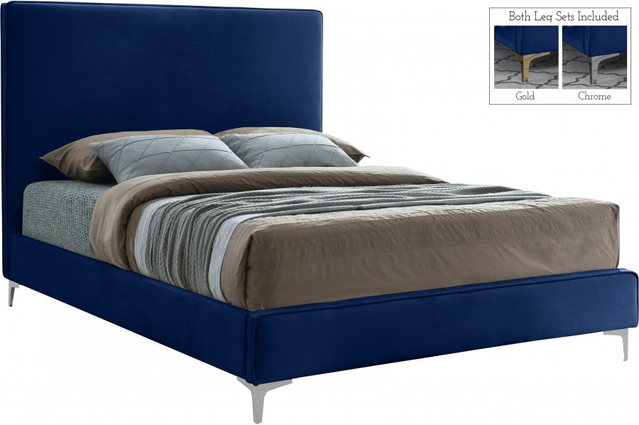 Geri Velvet Upholstered Bed - Image 2