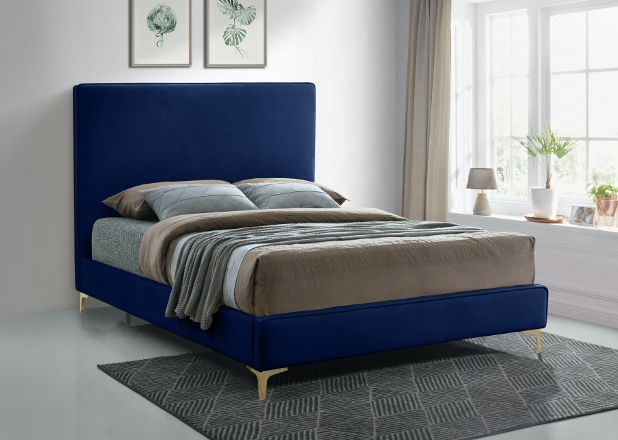 Geri Velvet Upholstered Bed - Image 3