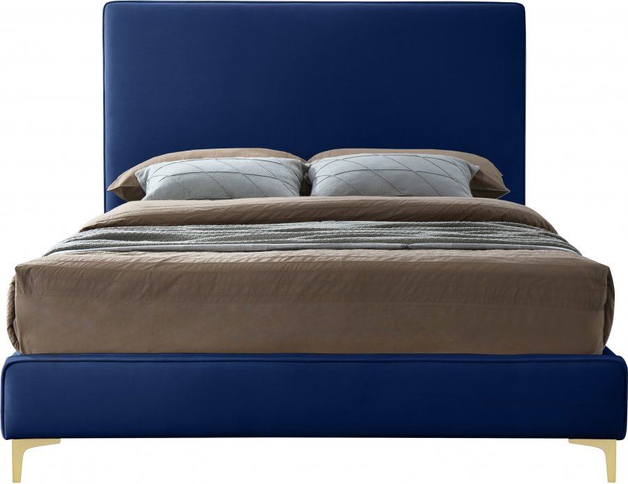Geri Velvet Upholstered Bed - Image 5