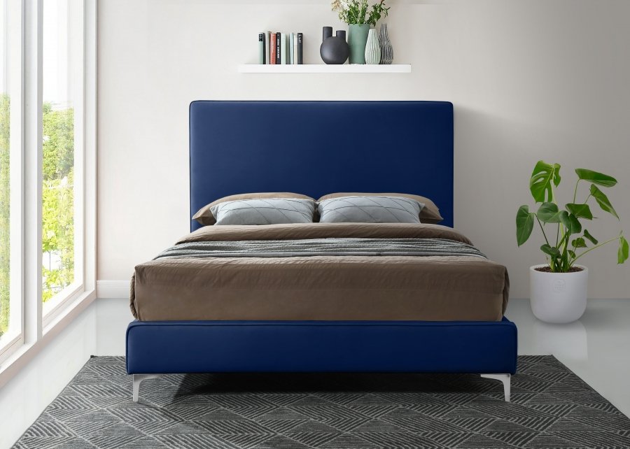 Geri Velvet Upholstered Bed - Image 8