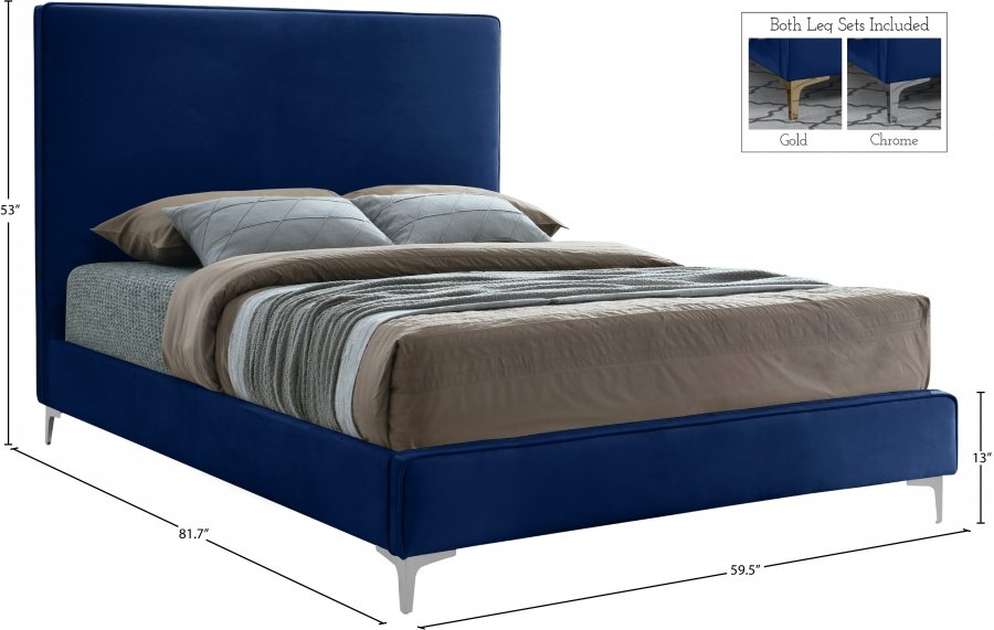 Geri Velvet Upholstered Bed - Image 15