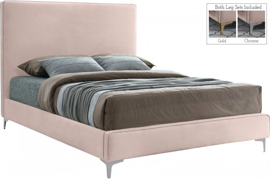 Geri Velvet Upholstered Bed - Image 2