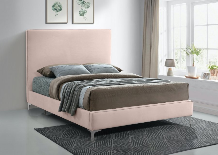 Geri Velvet Upholstered Bed - Image 4