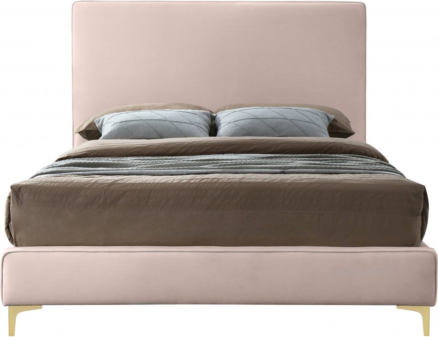 Geri Velvet Upholstered Bed - Image 5