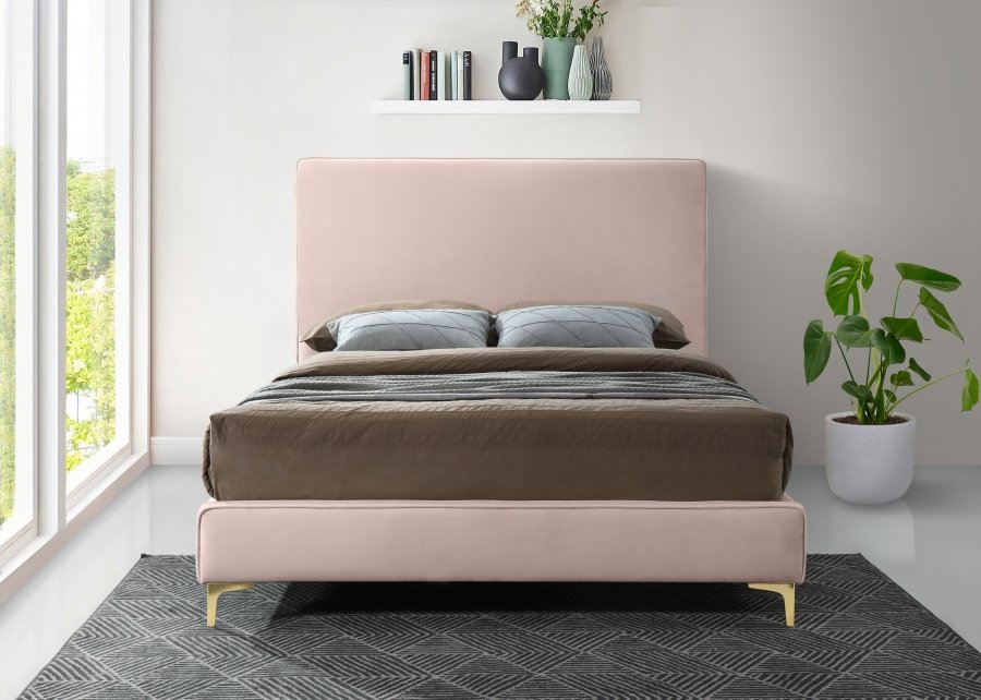 Geri Velvet Upholstered Bed - Image 7