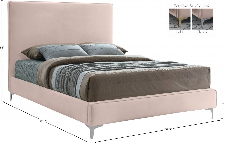 Geri Velvet Upholstered Bed - Image 15