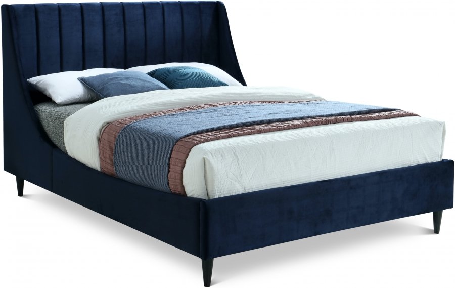 Eva Velvet Upholstered Bed