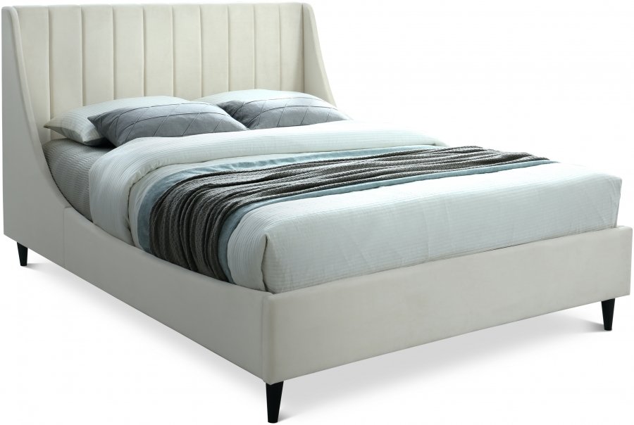 Eva Velvet Upholstered Bed