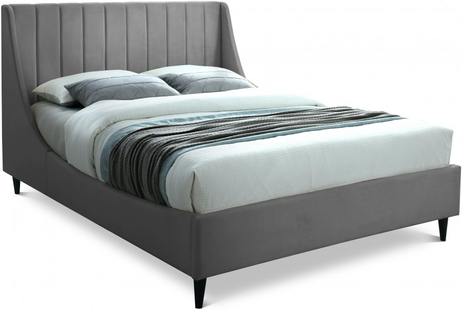 Eva Velvet Upholstered Bed