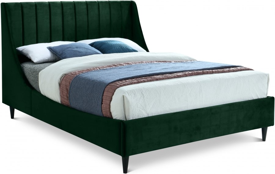 Eva Velvet Upholstered Bed
