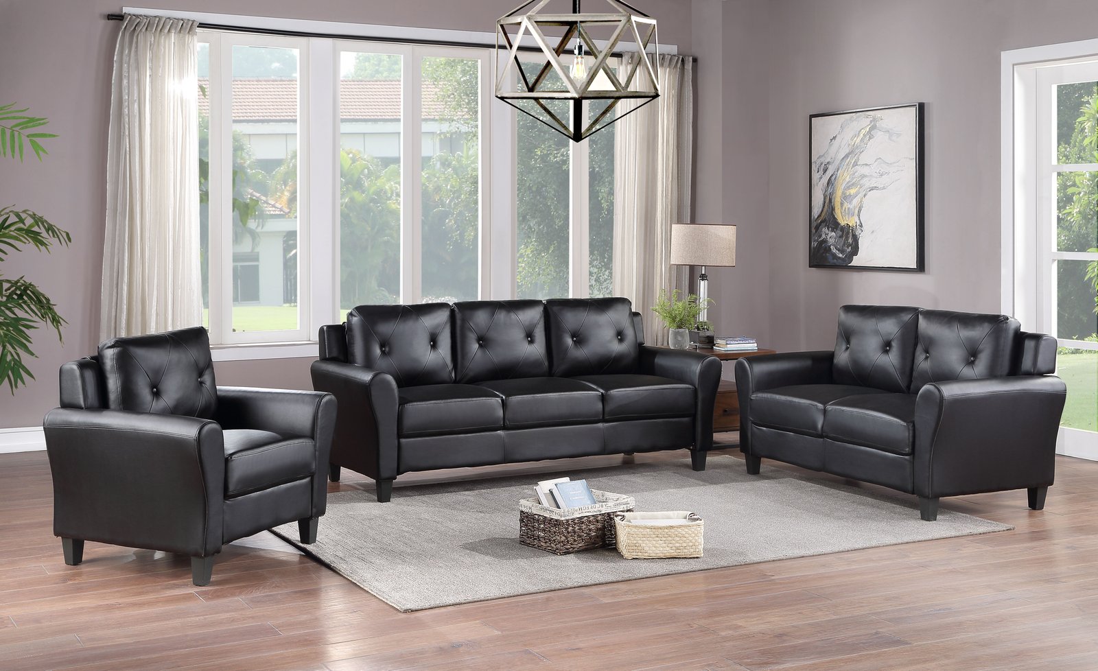 2 Piece Sofa and Loveseat – 1200