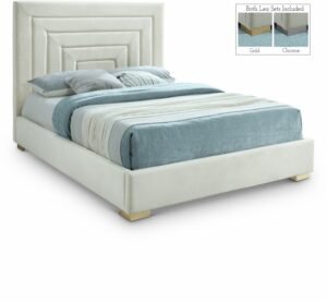 Nora Velvet Upholstered Bed