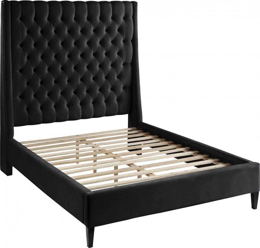 Fritz Velvet Upholstered Bed - Image 9