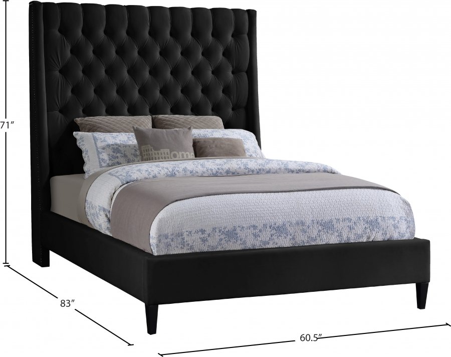 Fritz Velvet Upholstered Bed - Image 10