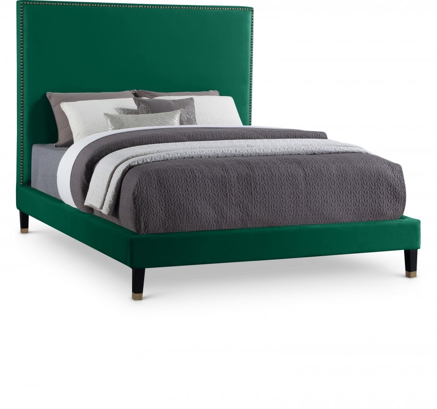 Harlie Velvet Upholstered Bed