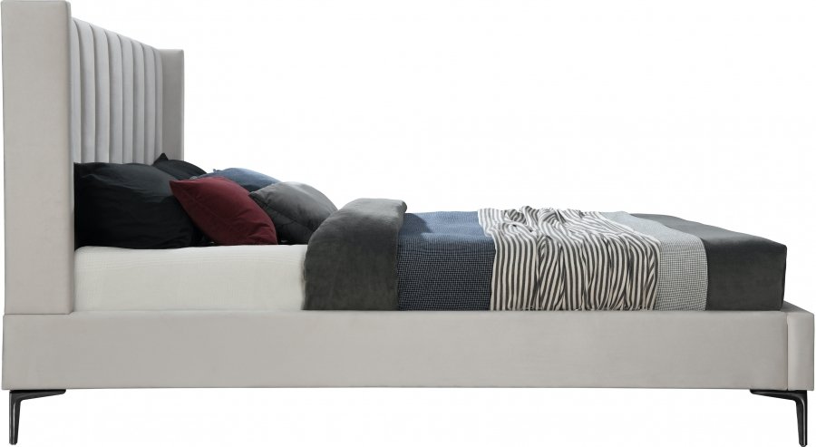 Nadia Velvet Upholstered Bed - Image 5