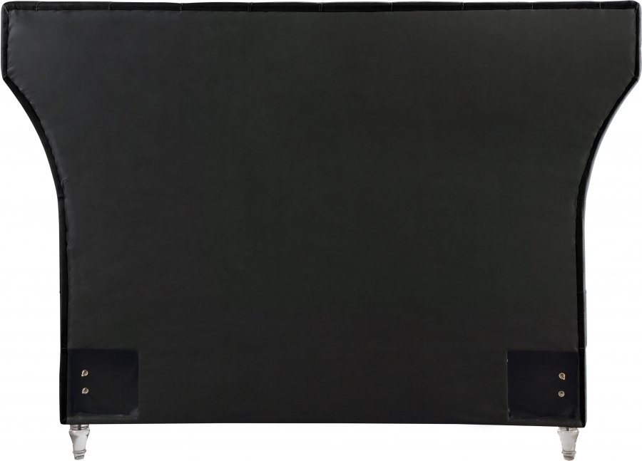 Kira Velvet Upholstered Bed - Image 5