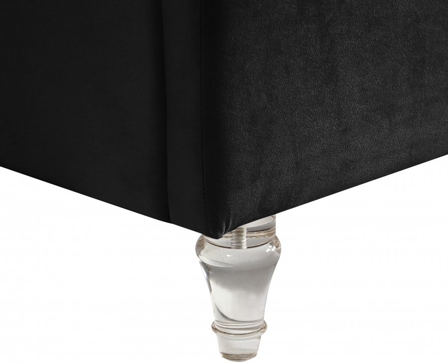 Kira Velvet Upholstered Bed - Image 7