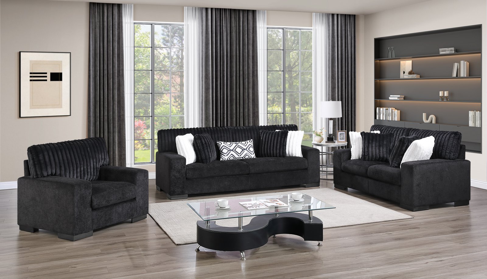 2 Piece Sofa and Loveseat – 1390