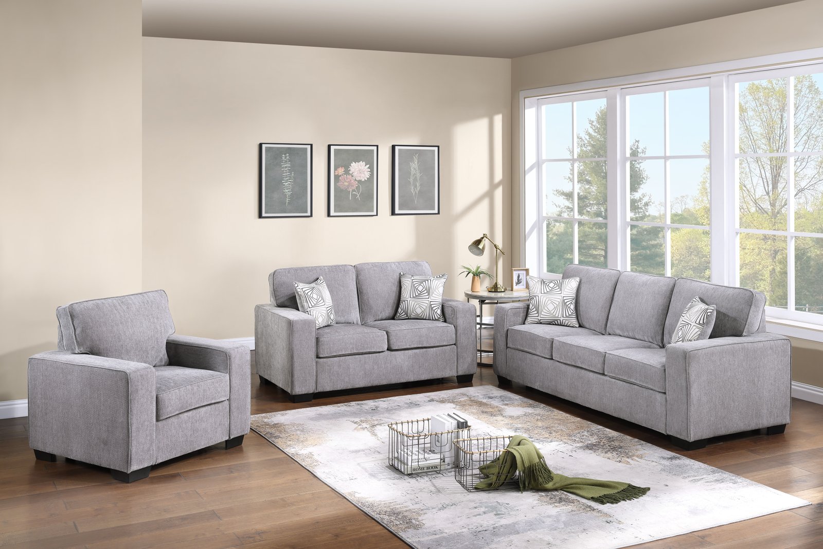 2 Piece Sofa and Loveseat – 9141-1-1-1-1-1-1-2-1