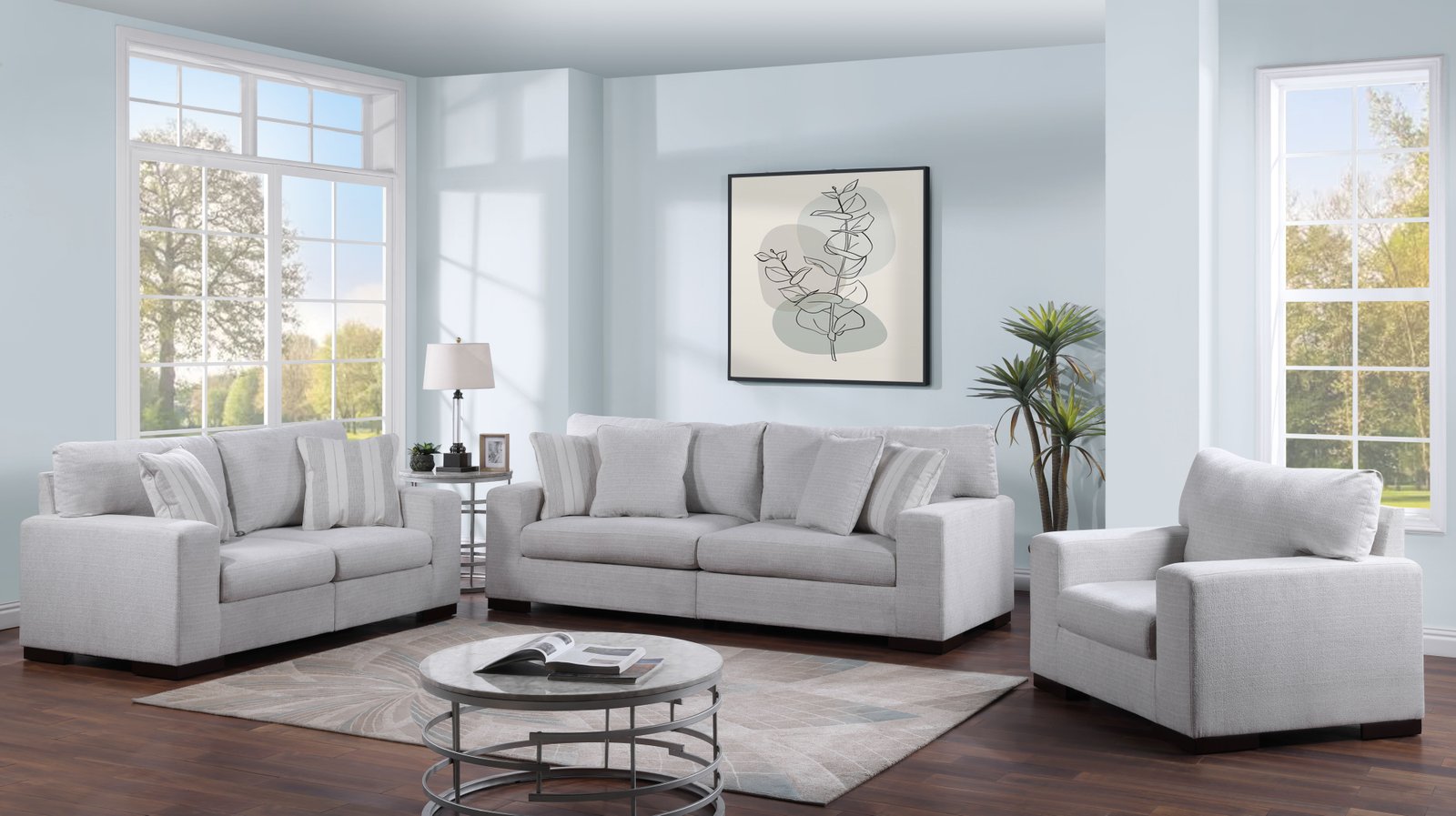 2 Piece Sofa and Loveseat – 9141-1-1-1-1-1-1-1
