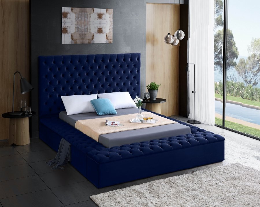 Bliss Velvet Upholstered Bed - Image 3
