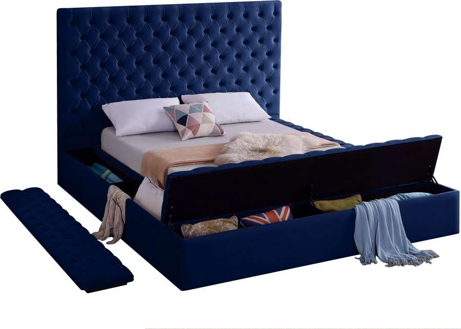 Bliss Velvet Upholstered Bed - Image 7