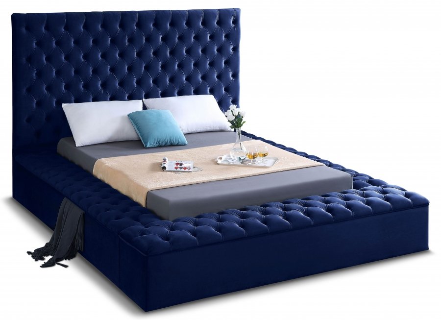 Bliss Velvet Upholstered Bed